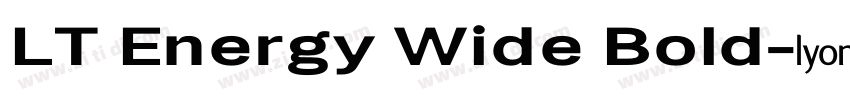 LT Energy Wide Bold字体转换